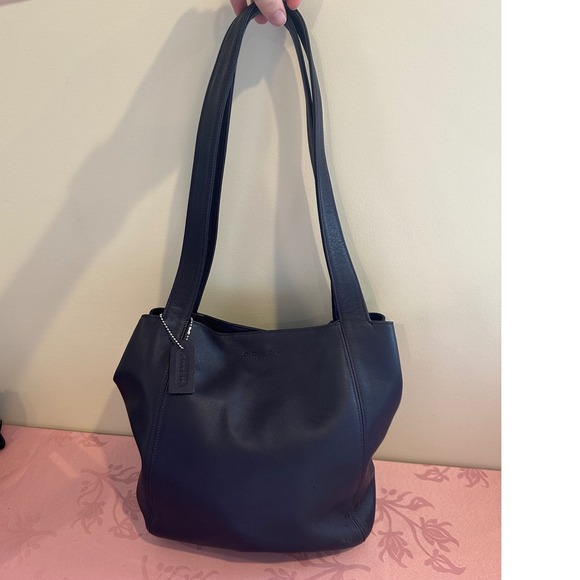 Vintage Coach 4181 Lexington Rare Purple Leather Shopper Tote Shoulder Bag - Picture 1 of 10